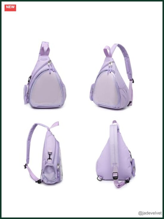 Kawaii Pin Display Chest Pack Single Shoulder Bag Hiking Daypack with Ita Insert